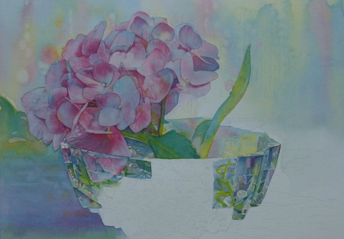 You can paint cut glass! Jeannie Vodden Art