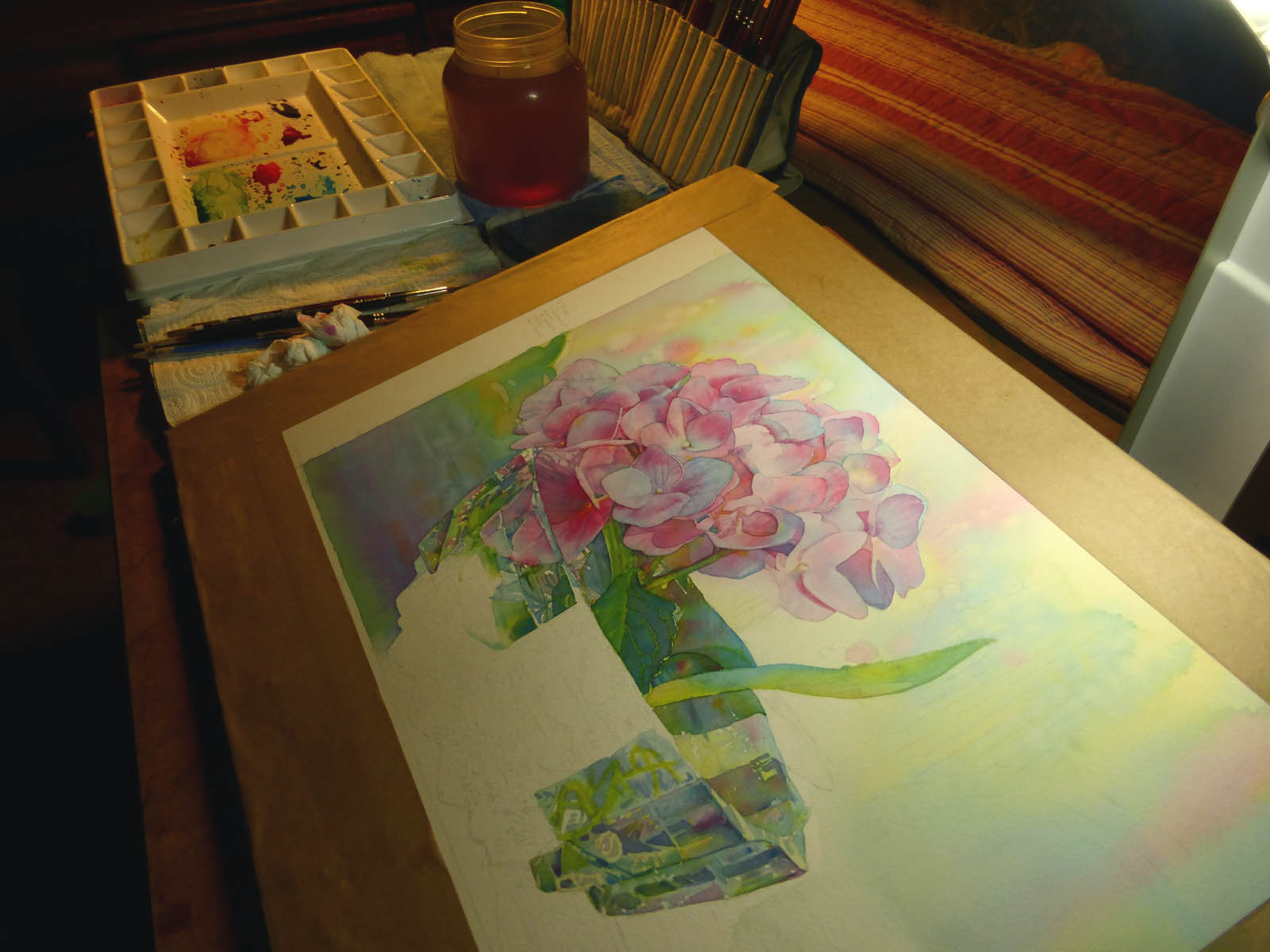 You can paint cut glass! Jeannie Vodden Art