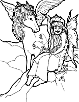 Fairy with Flying Horse